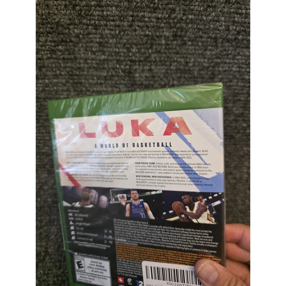 NBA 2K22 Microsoft Xbox One Game E 2K 4K HDR NTSC-U/C Basketball Multiplayer